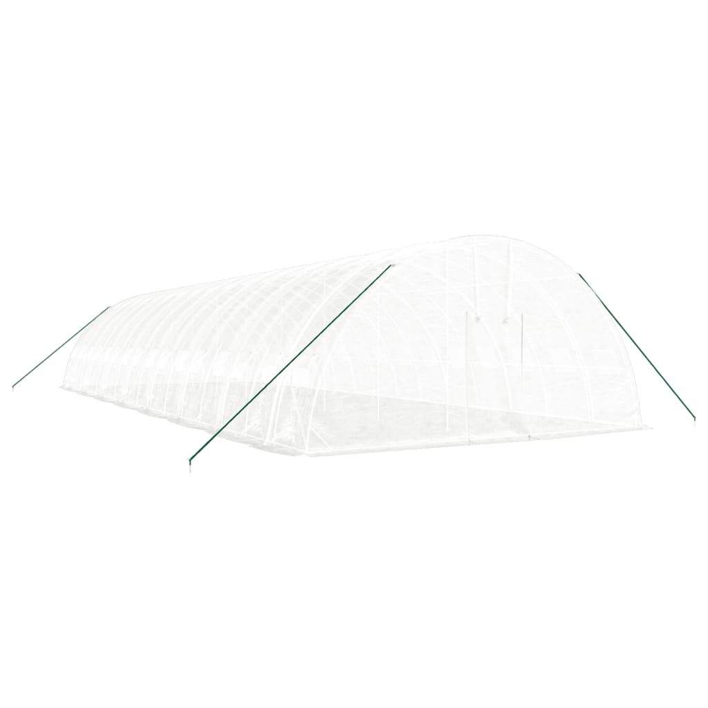Vidaxl Garden Greenhouse med stålramme 96 m² 16x6x2,85 m hvid