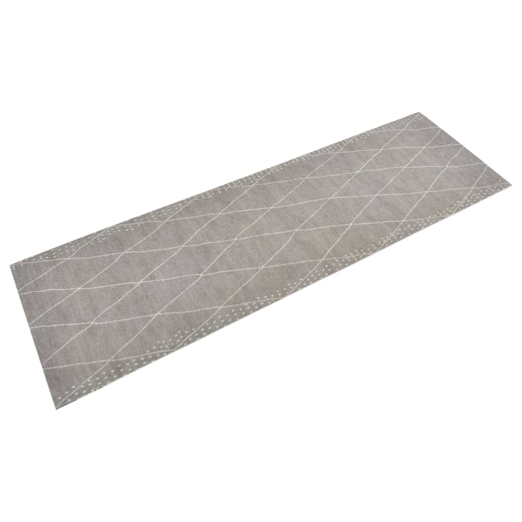 Vidaxx Kitchen Mat vaskbar kontrolleret 60x180 cm fløjl