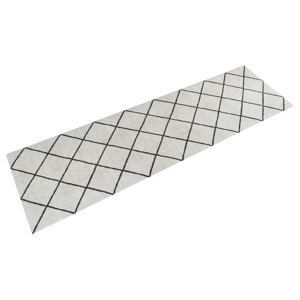 Vidaxx Kitchen Mat vaskbar kontrolleret 45x150 cm fløjl