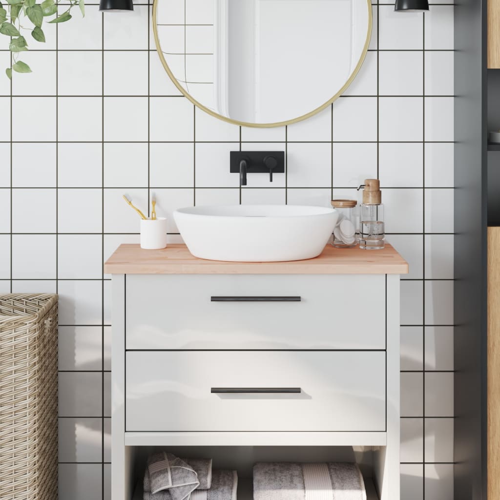 Vidaxx Washbasin Top 80x40x2,5 cm fast bøg træ