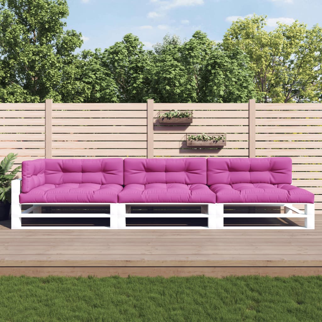 VidaXL pallehynder 7 stk stof pink