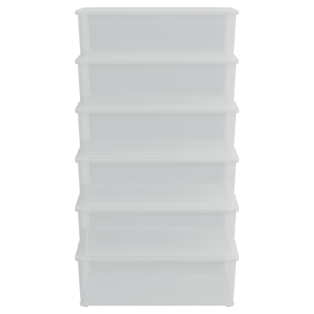 Vidaxx opbevaringsbokse 6 stk stabelbare 25 l plast