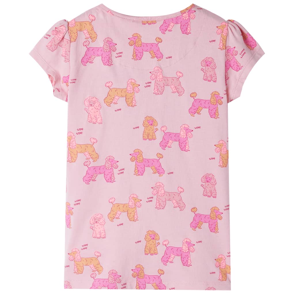 Vidaxl børnepyjamas med korte ærmer 104 lys pink