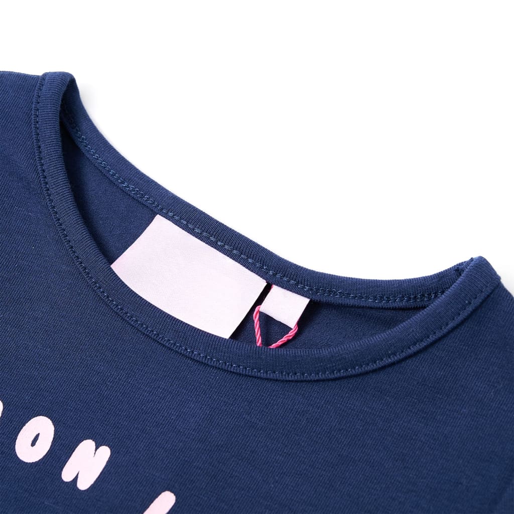 Vidaxl børneshirt 92 marineblå