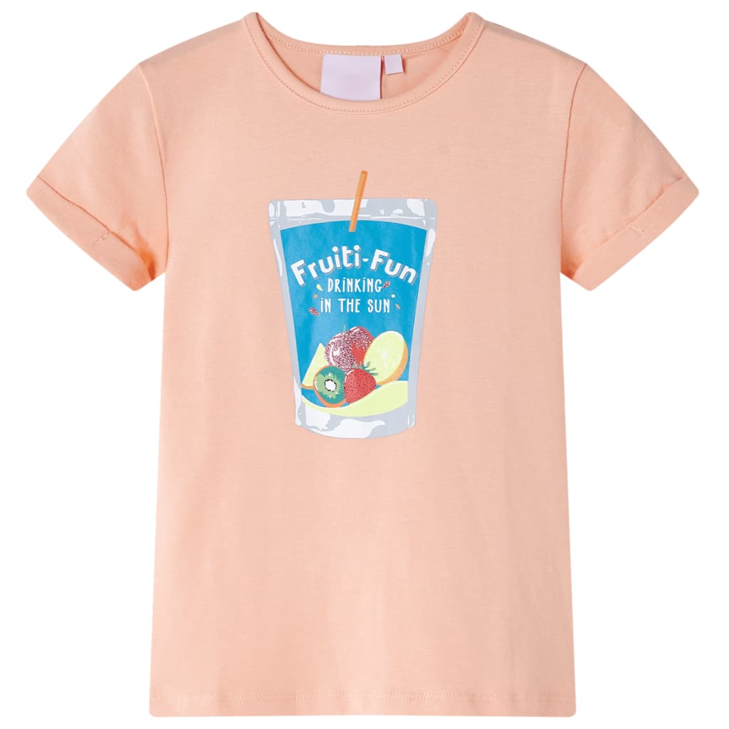 Vidaxl børneshirt 116 Light Orange