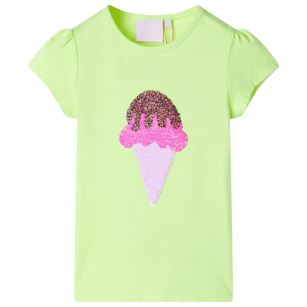 Vidaxl børneshirt 92 Neon Yellow
