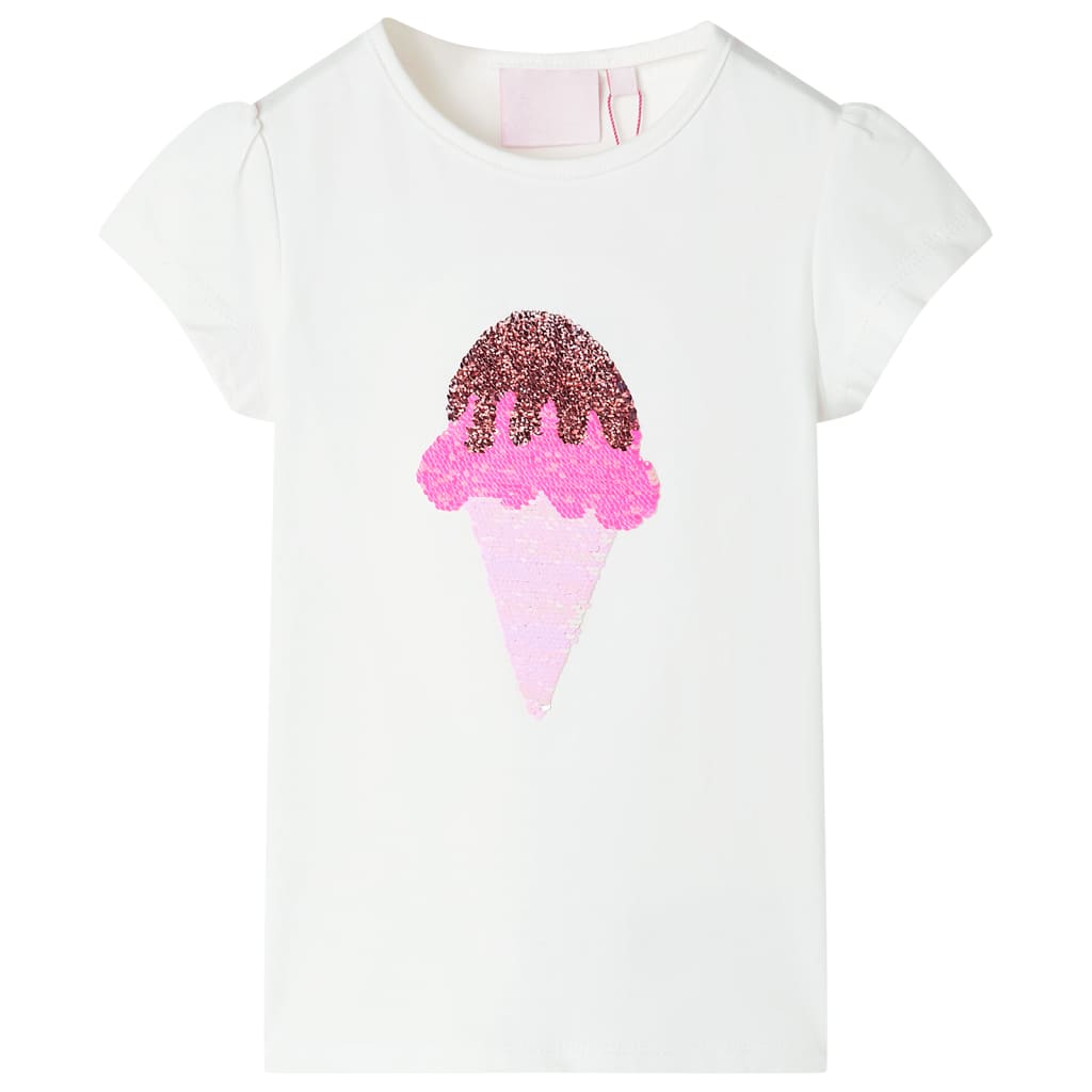 Vidaxl børneshirt 140 ecru