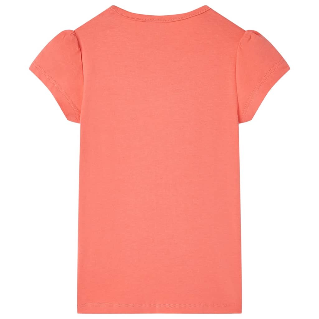 Vidaxl børneshirt 116 koralfarvet