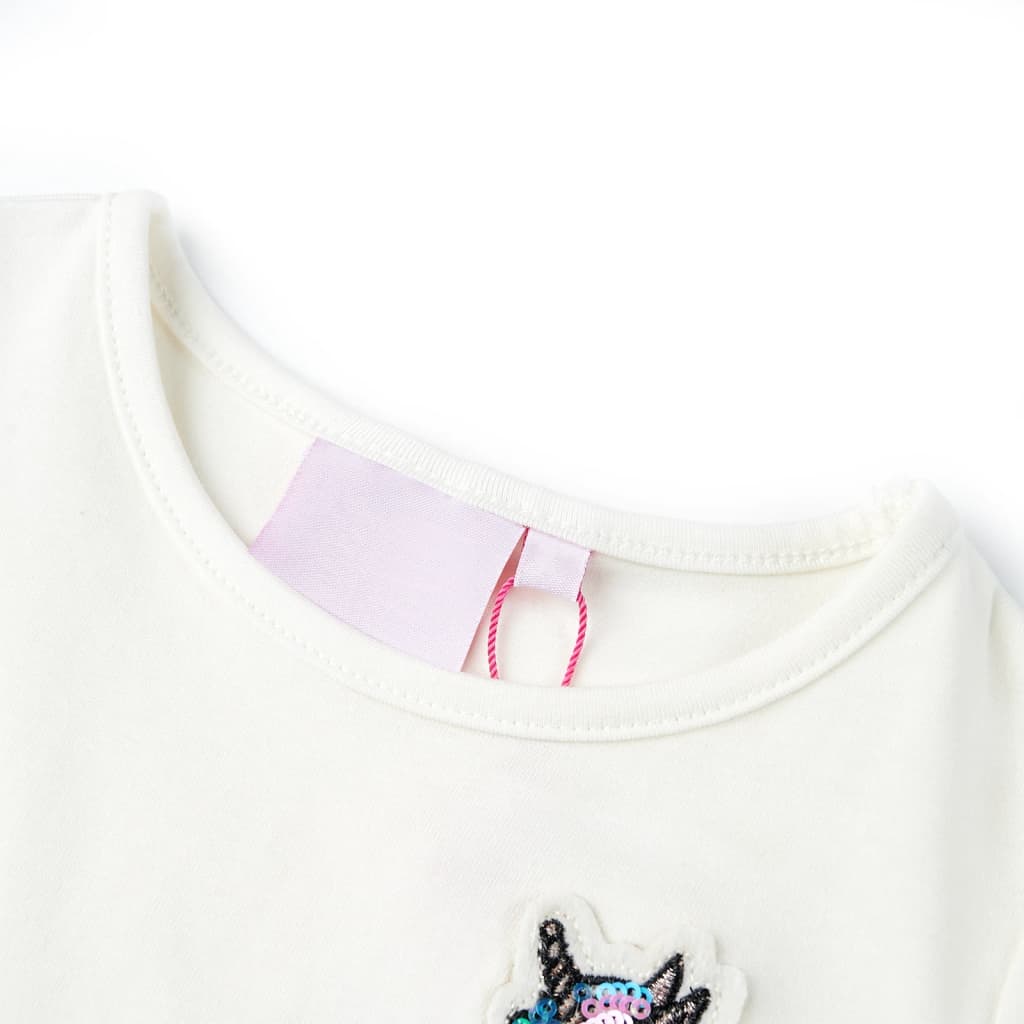 Vidaxl børneshirt 128 ECRU
