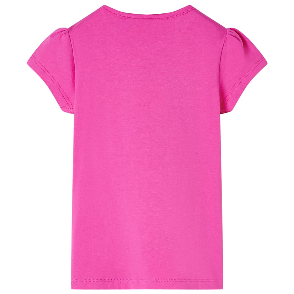 Vidaxl Børnestrøje med hætteærmer 92 mørk pink