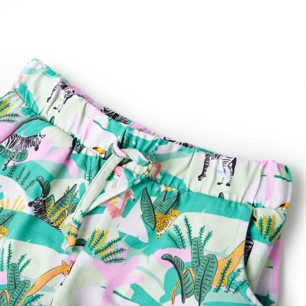 Vidaxl Børnehorts med Drawstring 116 Light Mint