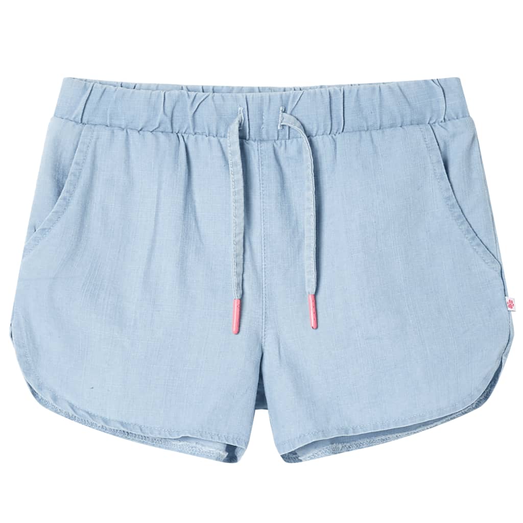 VidaXL børneshorts 92 blød denimblå