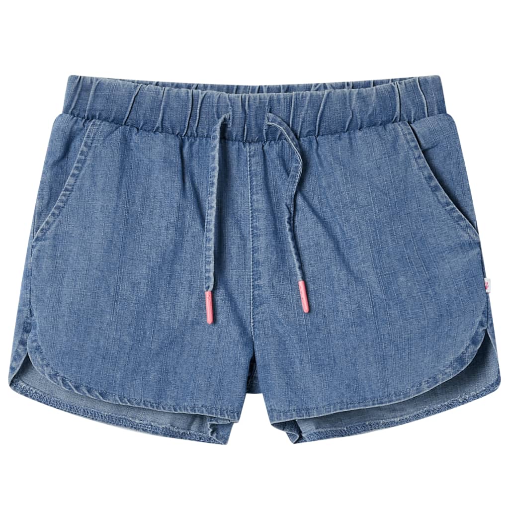 VidaXL børneshorts 128 denimblå