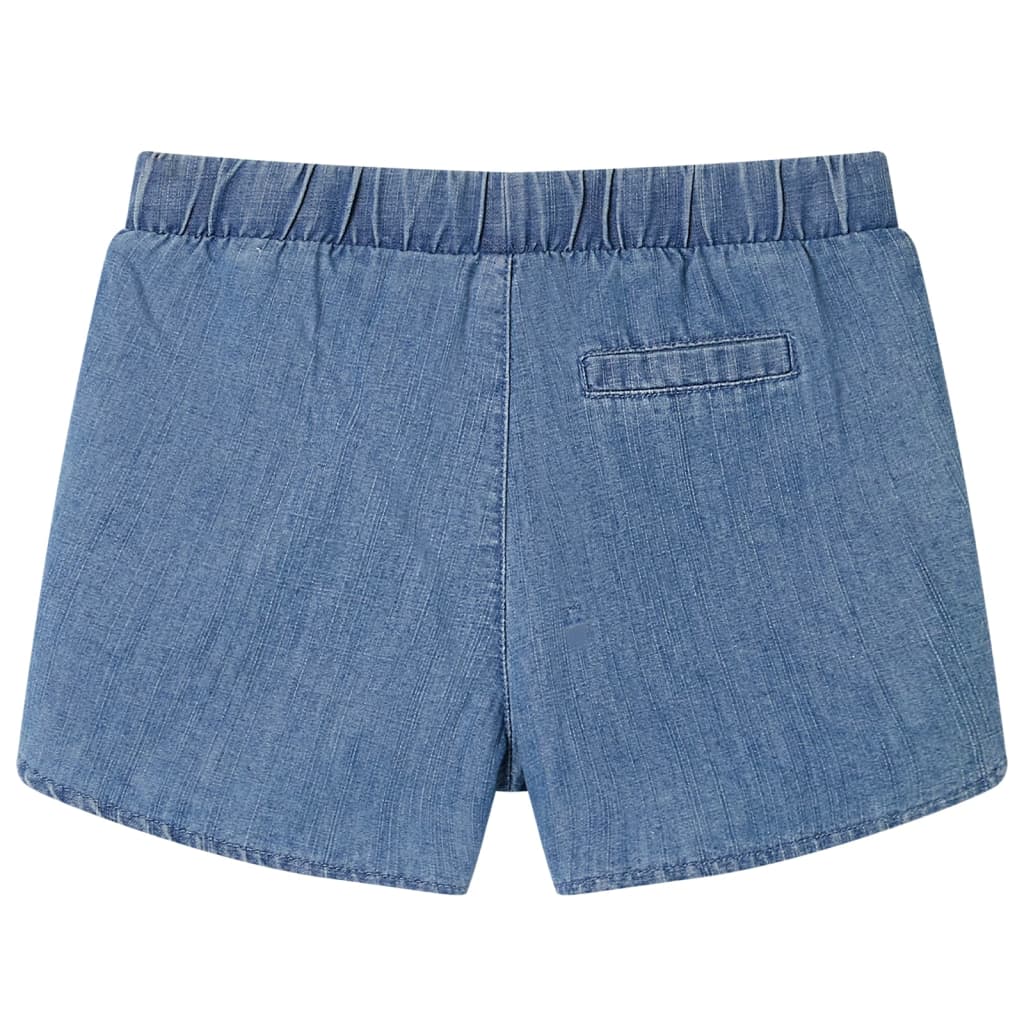 VidaXL børneshorts 128 denimblå