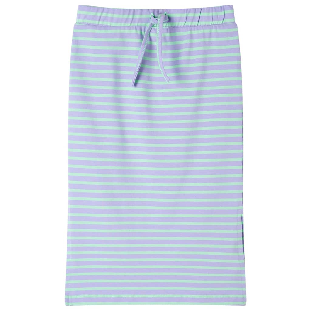 Vidaxx børneskørt lige med striber 140 bright mint