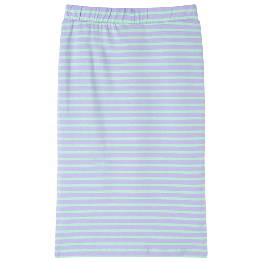 Vidaxx børneskørt lige med striber 140 bright mint