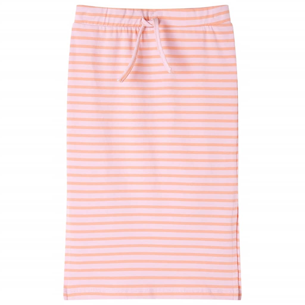 VidaXL børneskørt lige med striber 104 pink
