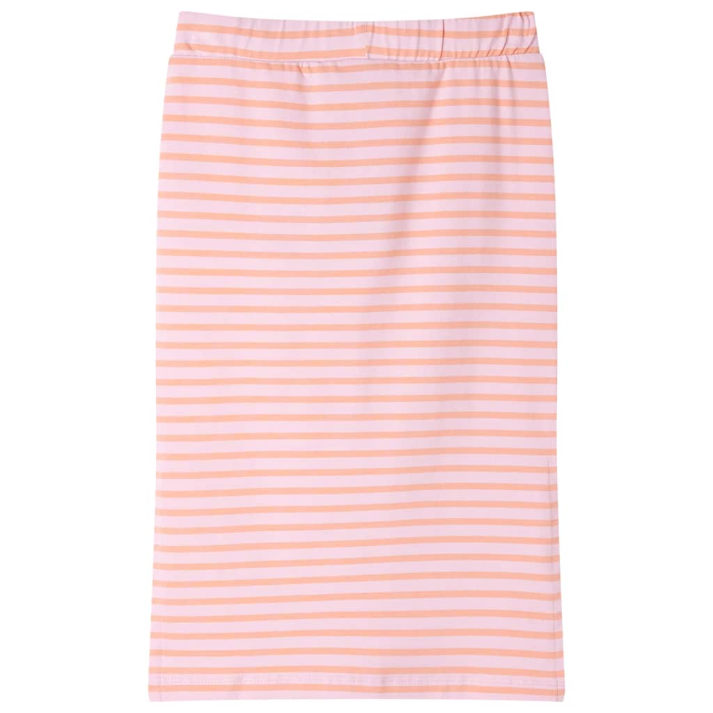 VidaXL børneskørt lige med striber 104 pink