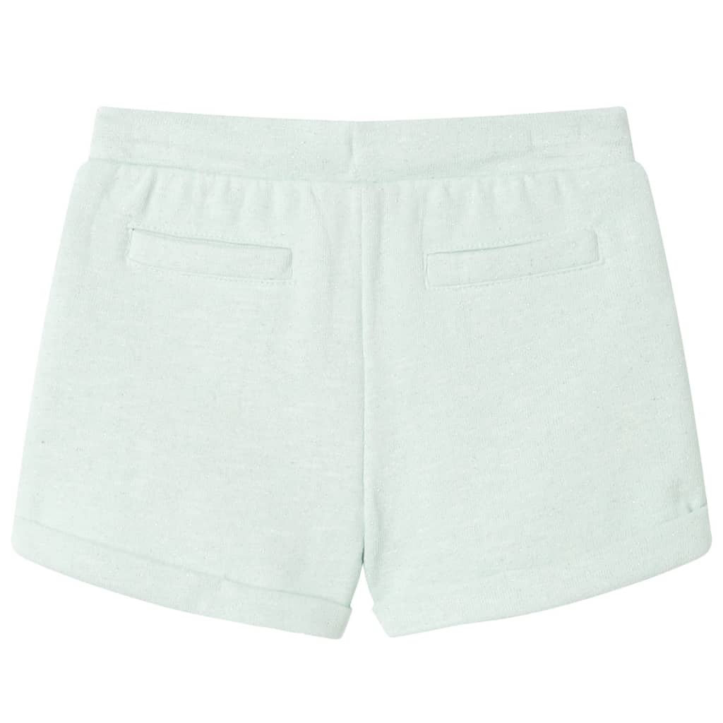 Vidaxl kindershorts met trekkoord 128 gemengd lichtmintkleurig