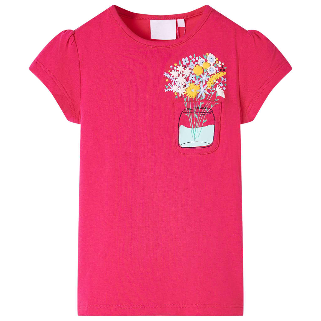 Vidaxl kindershirt 116 felroze