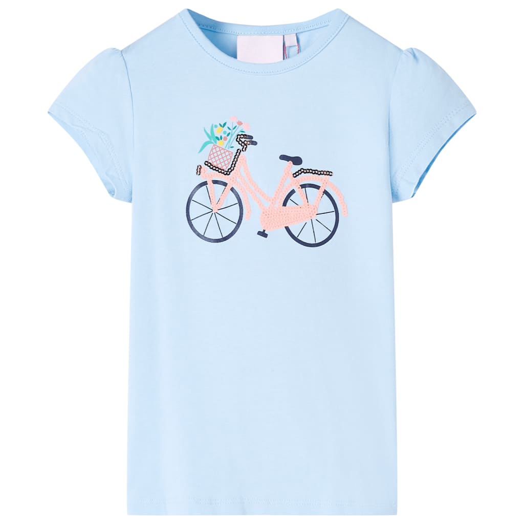 Vidaxl kindershirt 116 lichtblauw