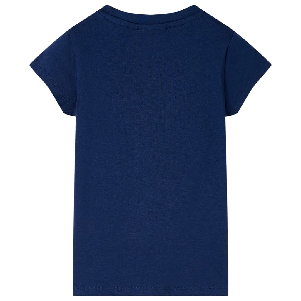 Vidaxl kindershirt 116 marineblauw