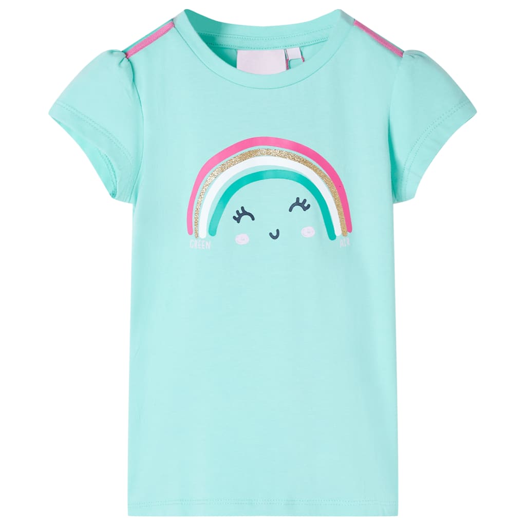 Vidaxl kindershirt 140 lichtmint