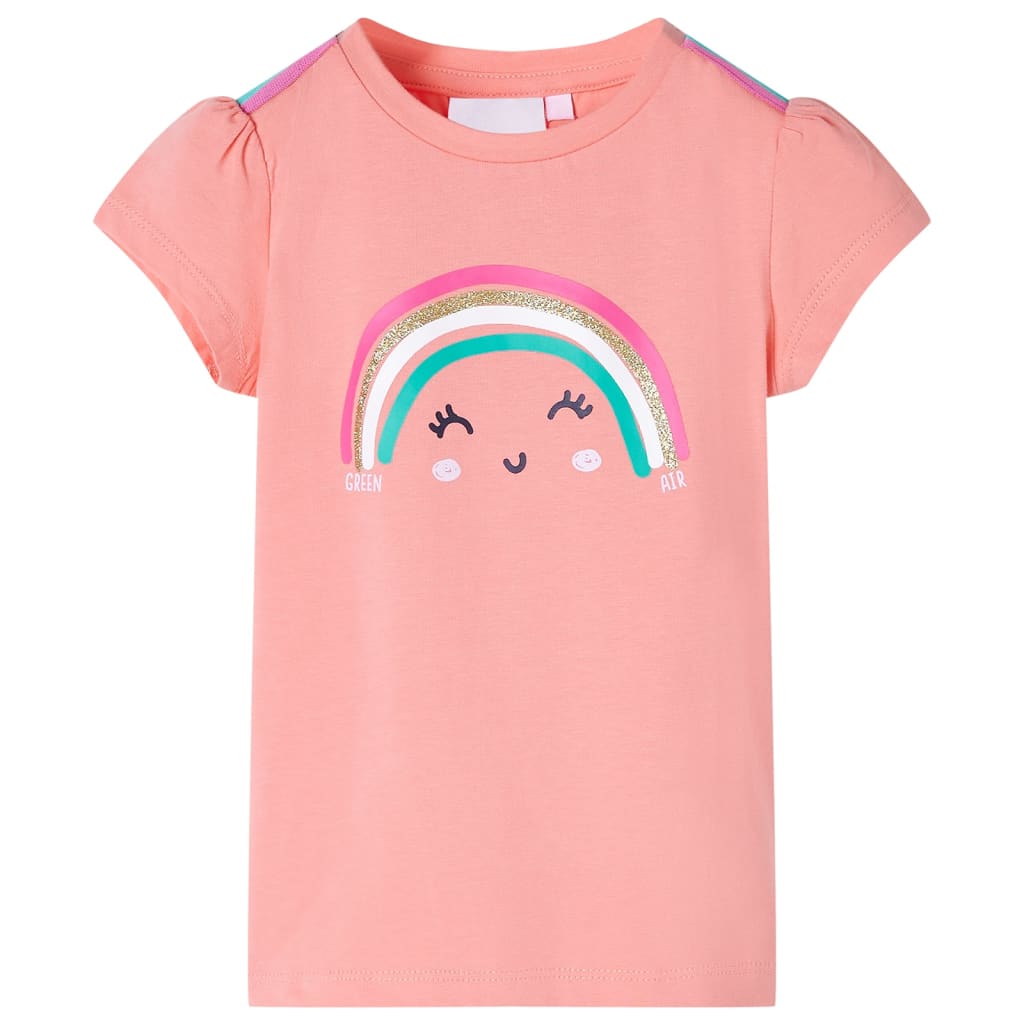 Vidaxl kindershirt 104 lichtkoraalkleurig
