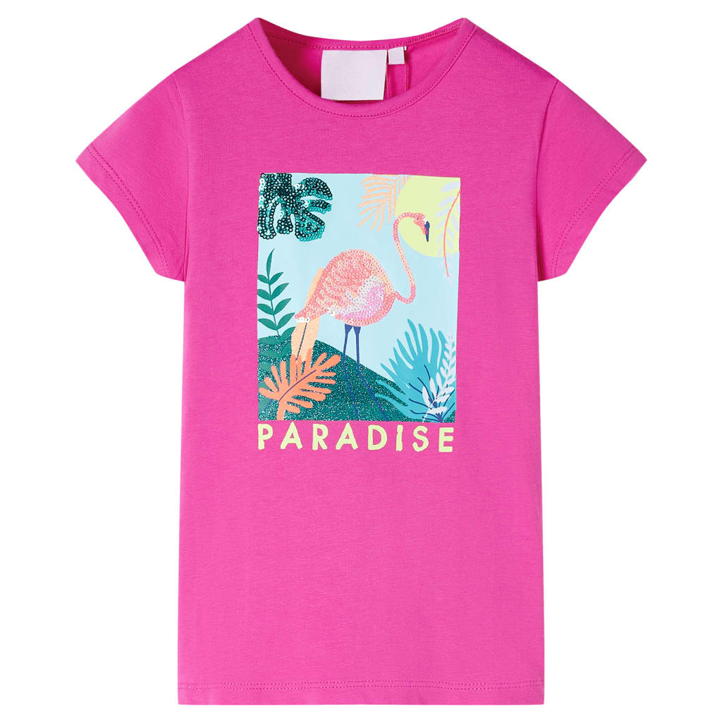 Vidaxl kindershirt 104 donkerroze