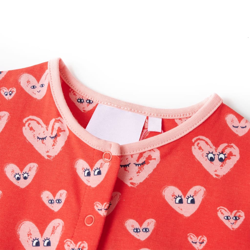 VidaXL børne jumpsuit 128 rød