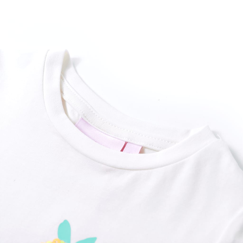 Vidaxl børneshirt 140 ecru