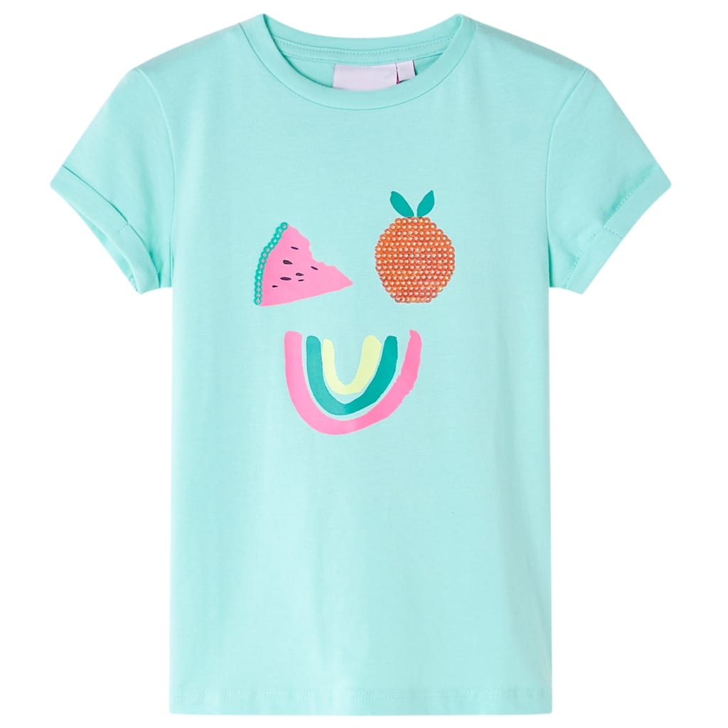 Vidaxl børneshirt 116 Let Mint