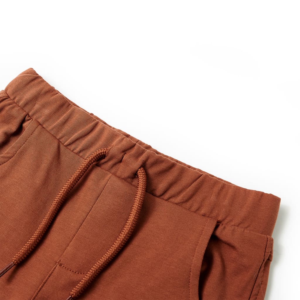 VidaXL børneshorts med snøre 104 brun