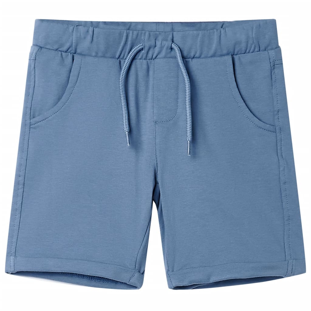 VidaXL børneshorts med snøre 140 mørkeblå