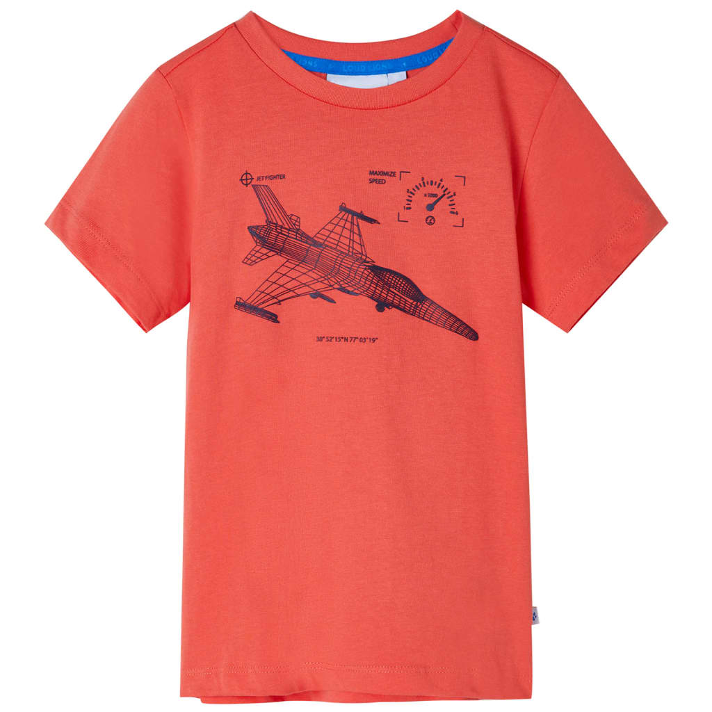 Vidaxl børneshirt 104 lys rød