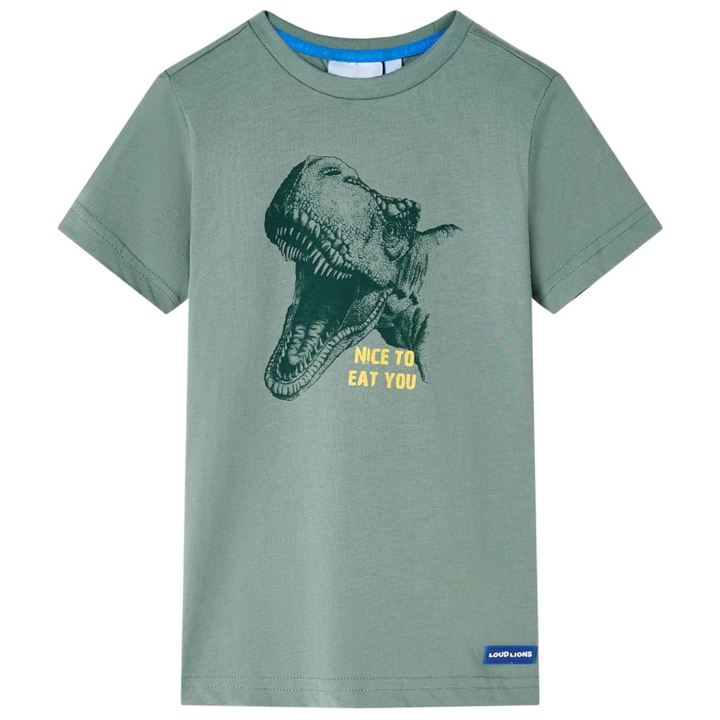 Vidaxl børneshirt 116 khaki
