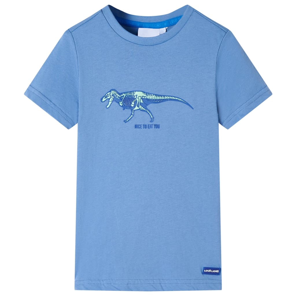 Vidaxl børneshirt 116 medium blå