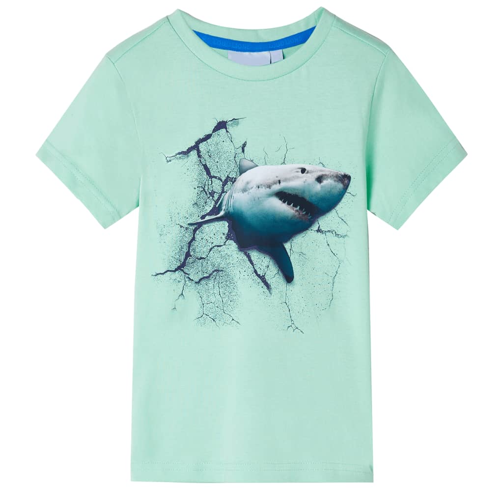 Vidaxl børneshirt 116 lysegrøn