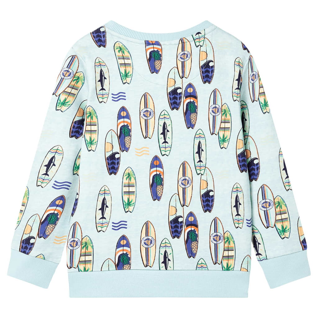 Vidaxl Børns sweater 92 blandet blød blå