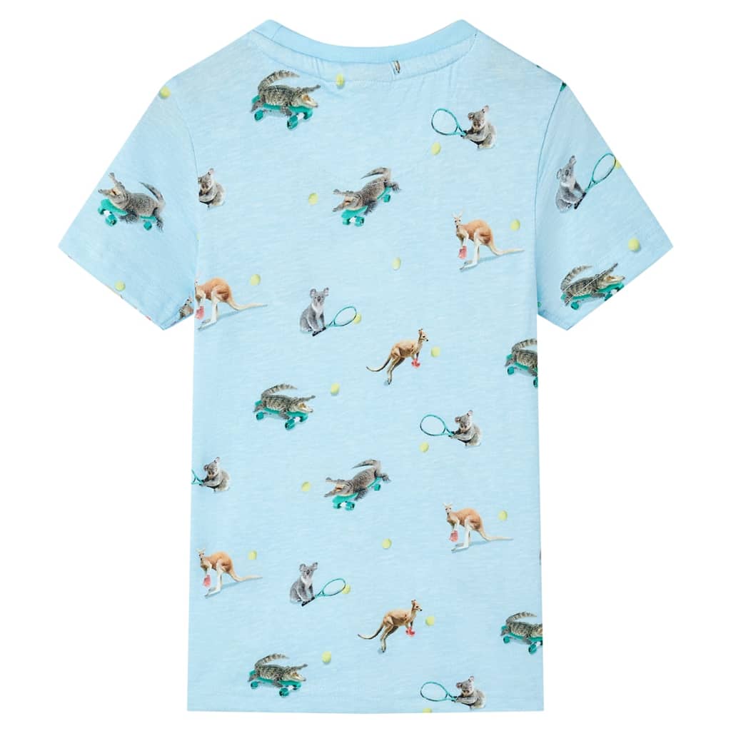Vidaxl børneshirt 128 blandet lyseblå