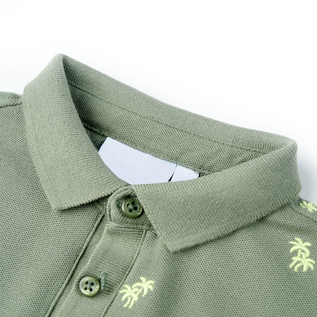 VidaXL børne poloshirt 128 khaki