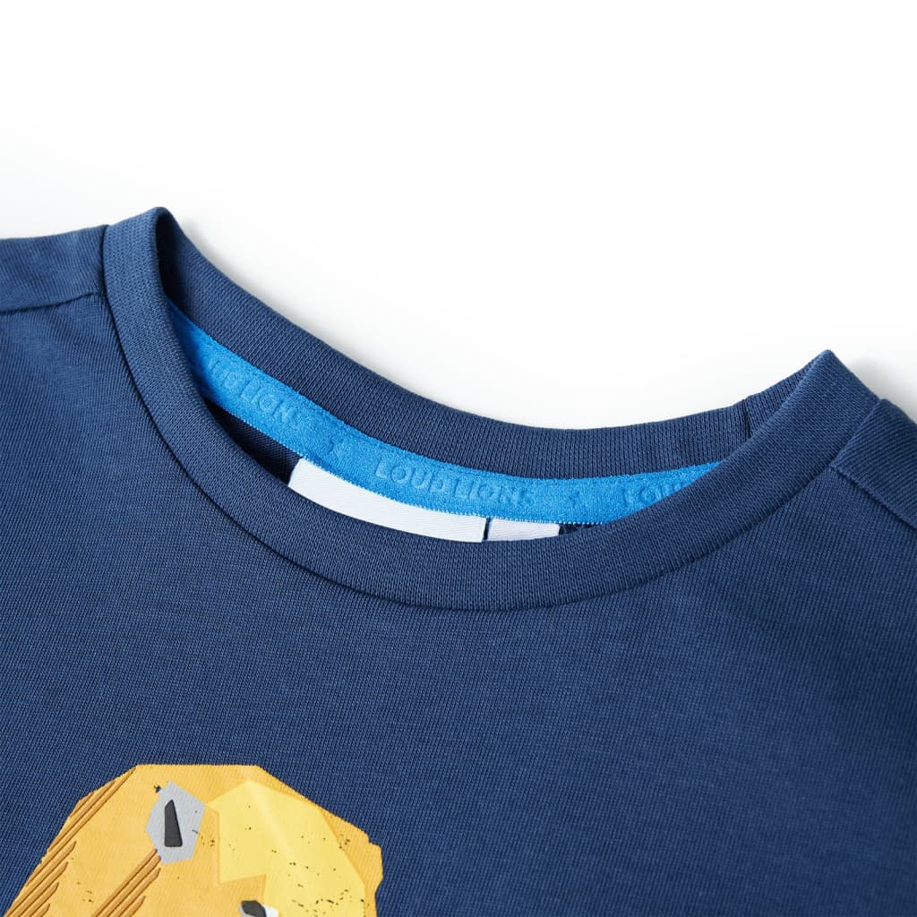 Vidaxl børneshirt 92 mørkeblå