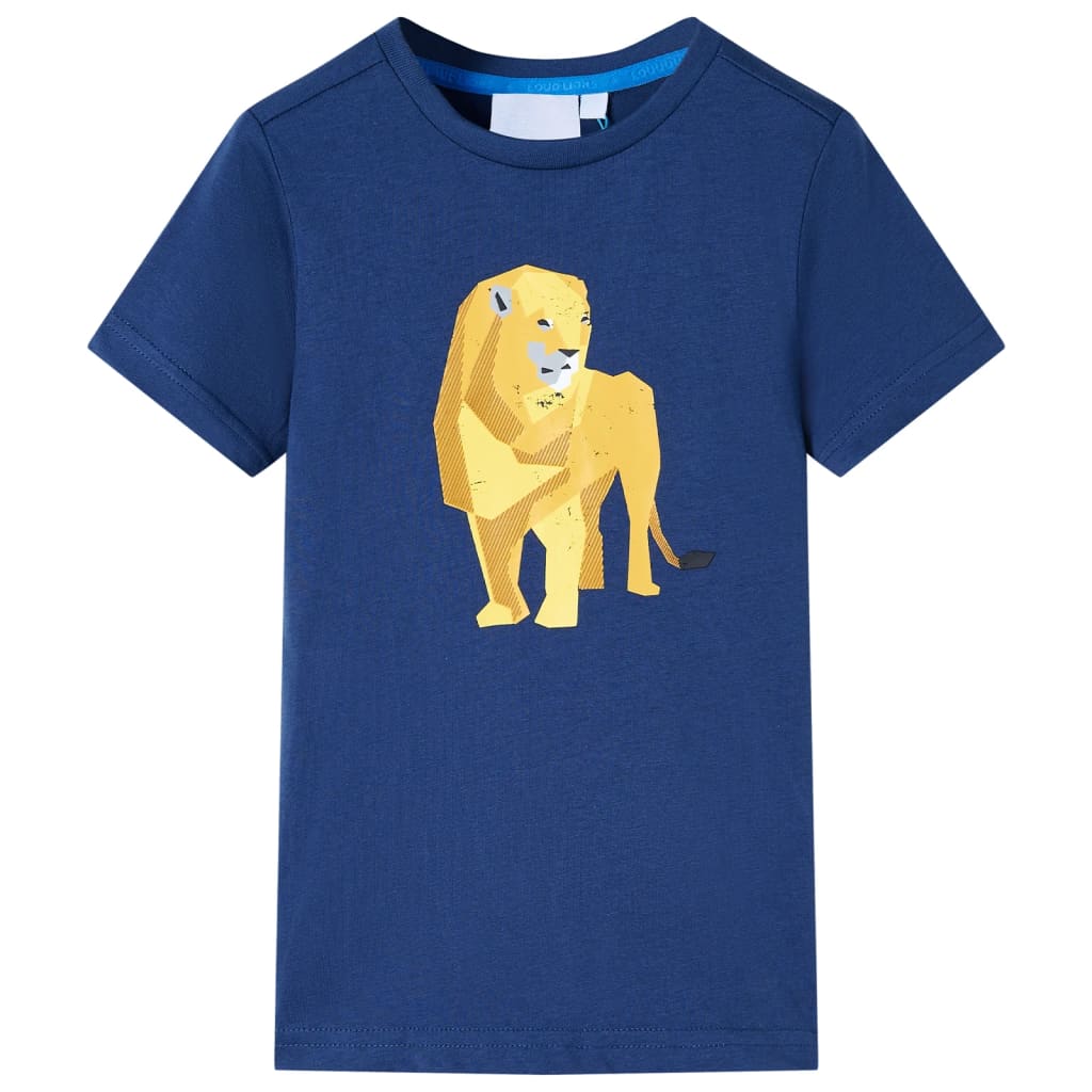 Vidaxl børneshirt 140 mørkeblå