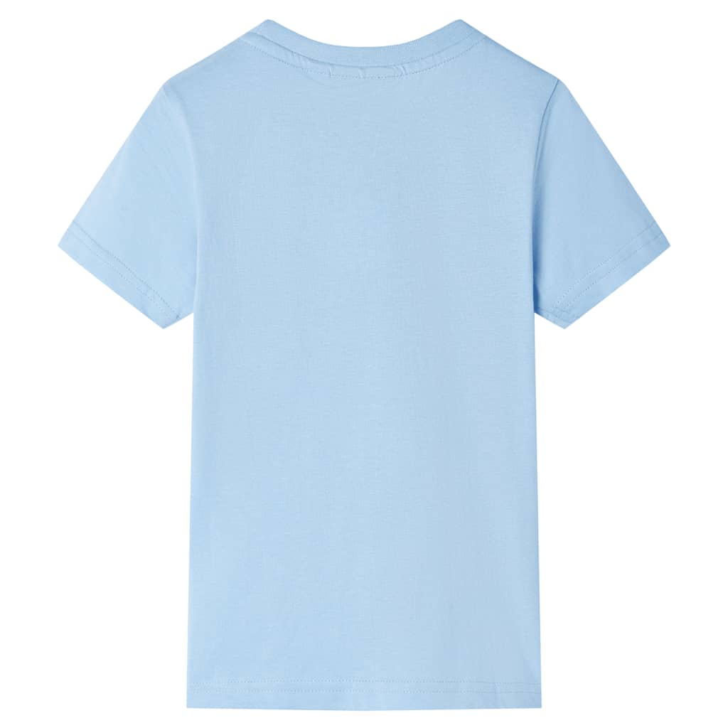 Vidaxl børneshirt med korte ærmer 92 lyseblå