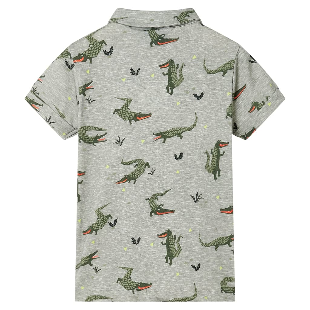 VidaXL børneskjorte 104 blandet lys khaki