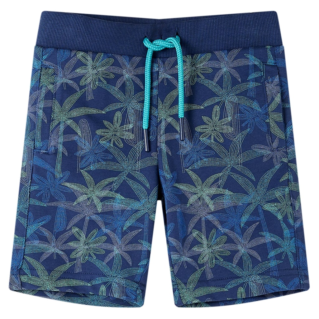 VidaXL børneshorts med snøre 140 marineblå