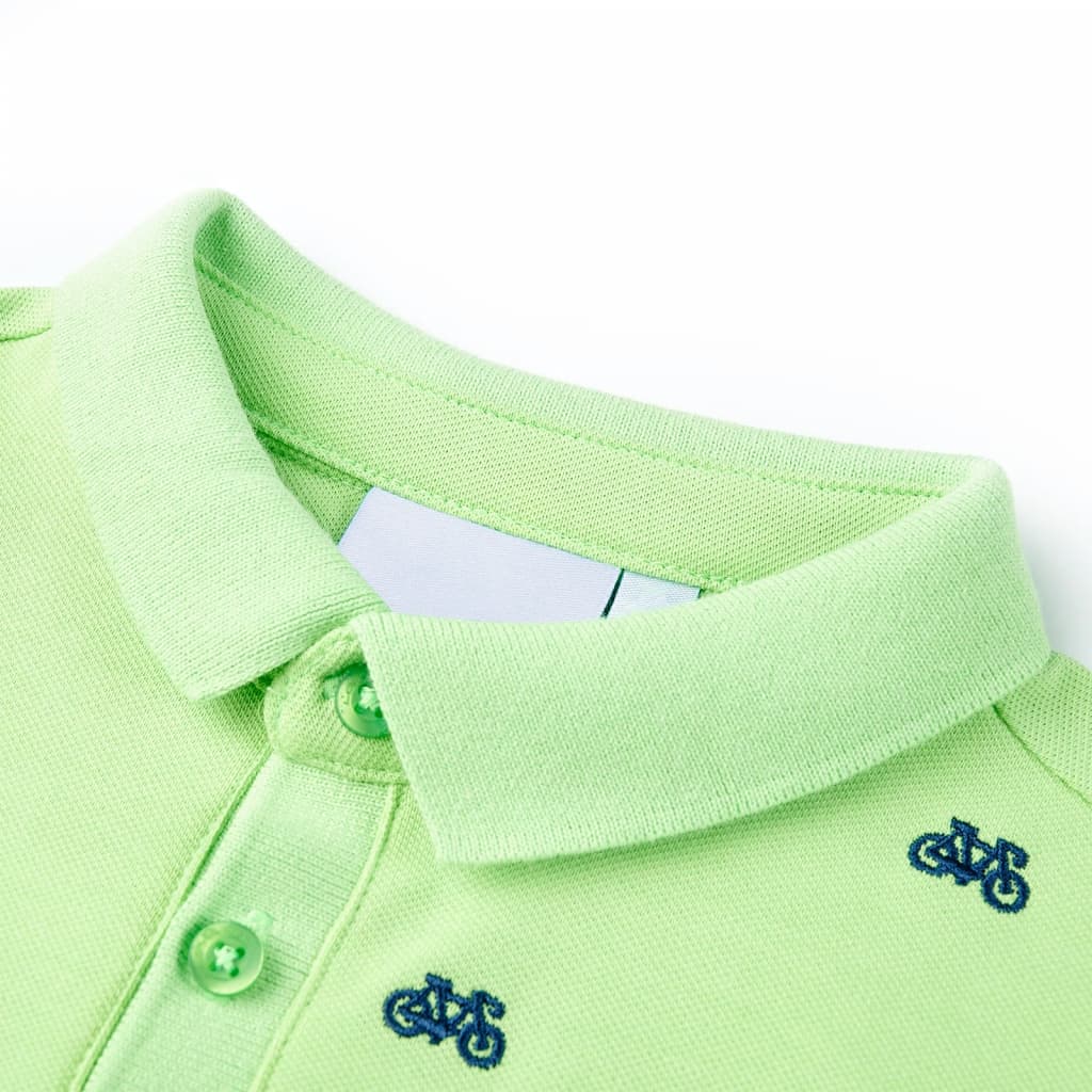 VidaXL børne poloshirt 116 neongrøn