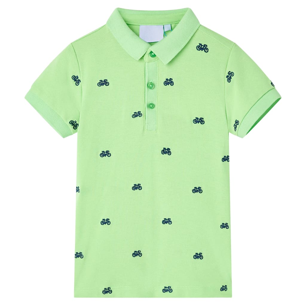 VidaXL børne poloshirt 140 neongrøn