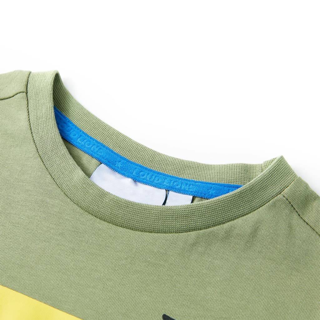 Vidaxl børneshirt med korte ærmer 92 Light Khaki