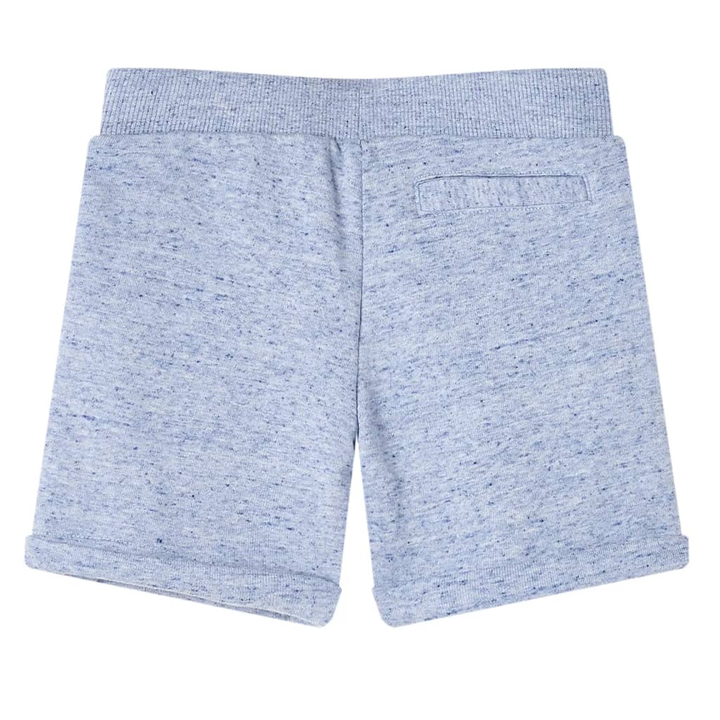 VidaXL børneshorts med snøre 128 blandet blå